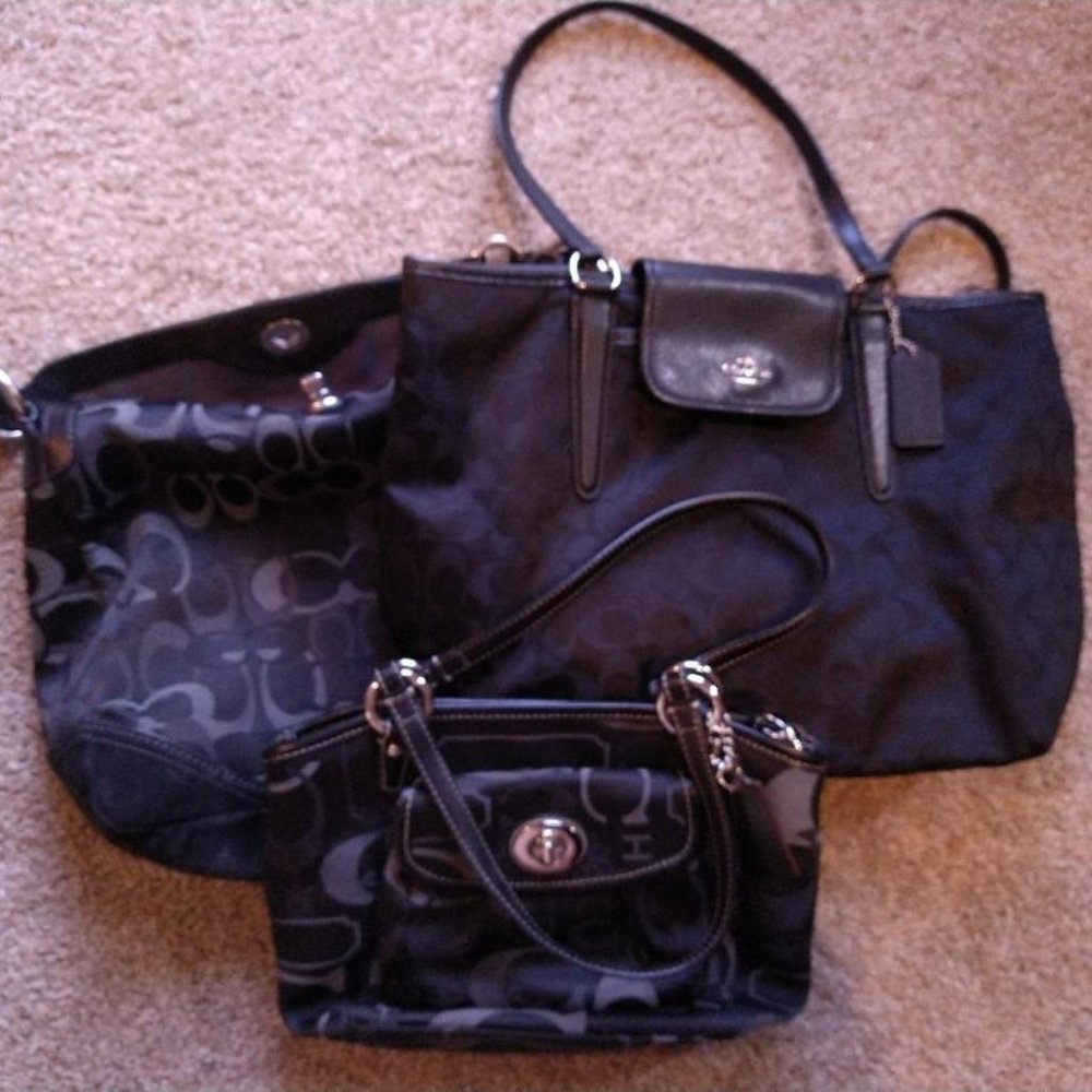 Coach Black Signature Logo Bundle